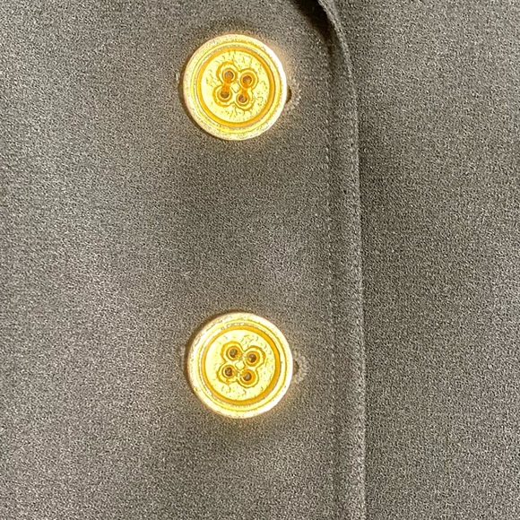 VINTAGE DIOR • GOLD BUTTONS • CLASSIC BLACK BLAZER - Picture 3 of 4